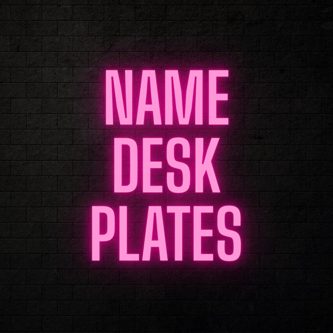 Name Desk Plates