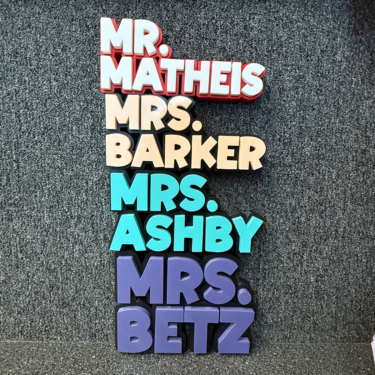 Name Desk Plates