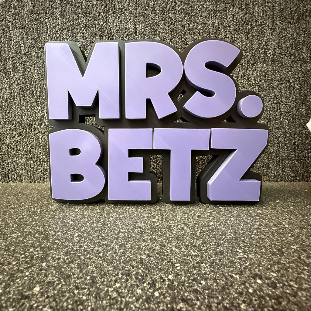 Name Desk Plates