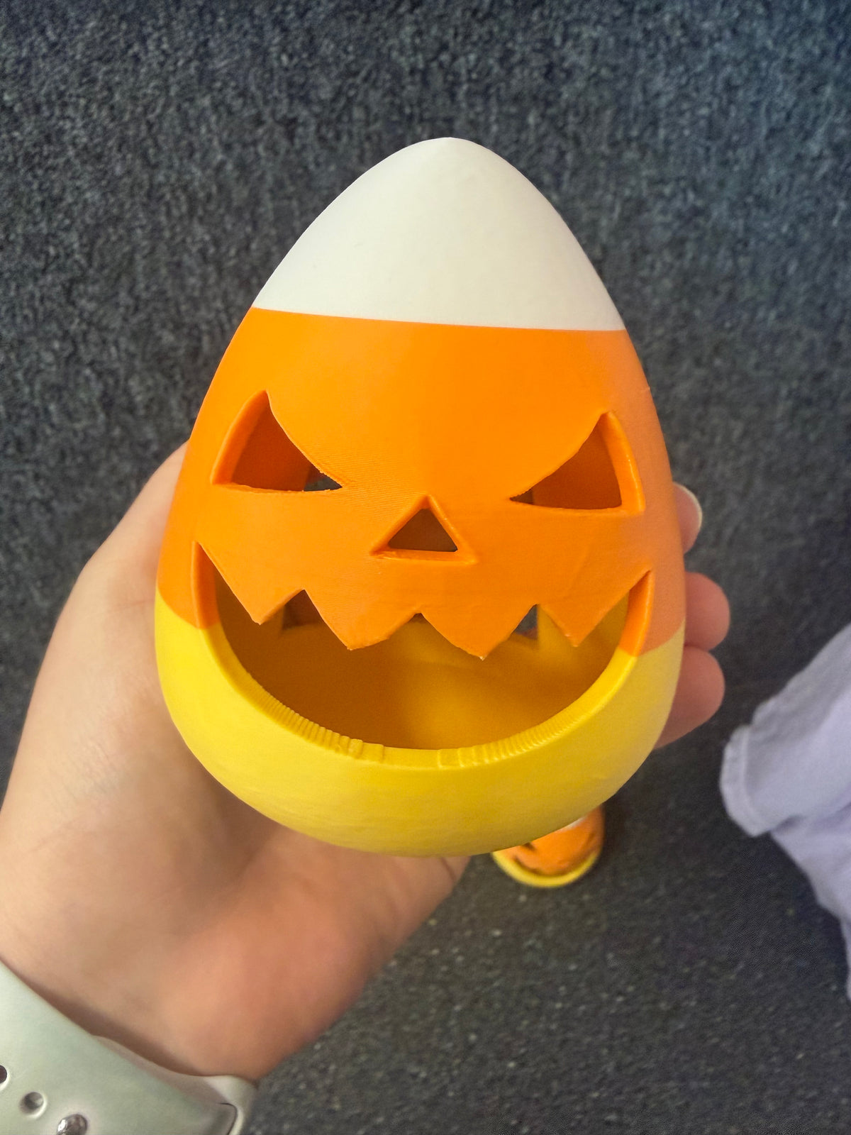 Spooky Candy Corn Tea Light