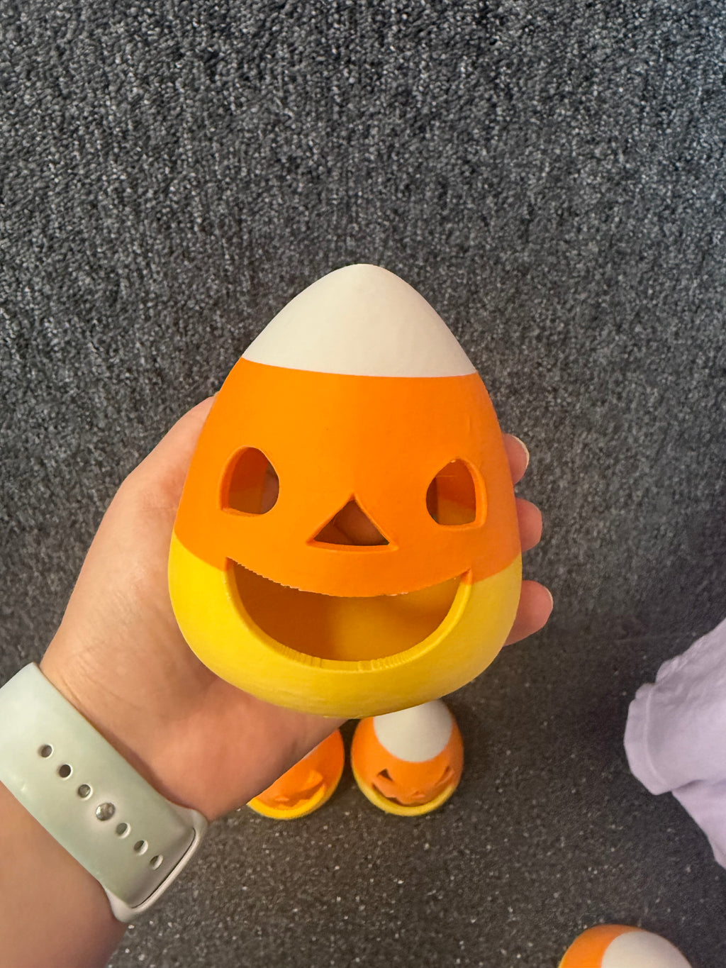 Happy Candy Corn Tea Light
